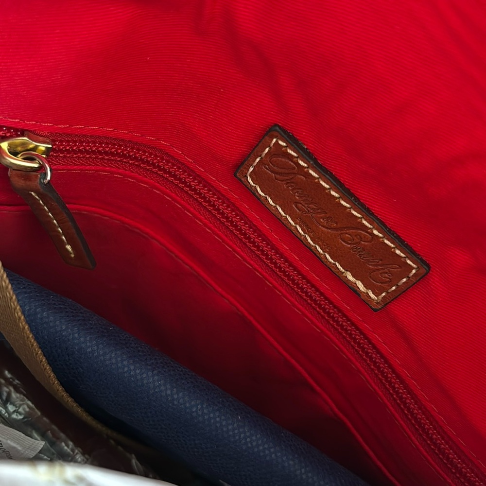 Dooney & Bourke Pebble Grain small Satchel purse Apricot pale pink RARE NWT - Picture 7 of 16